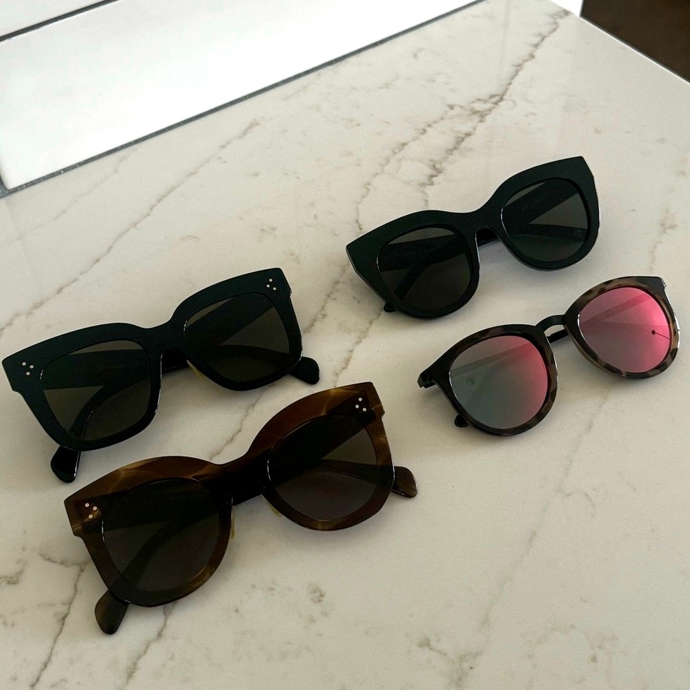 Celine + Le Specs set of 4 sunglasses